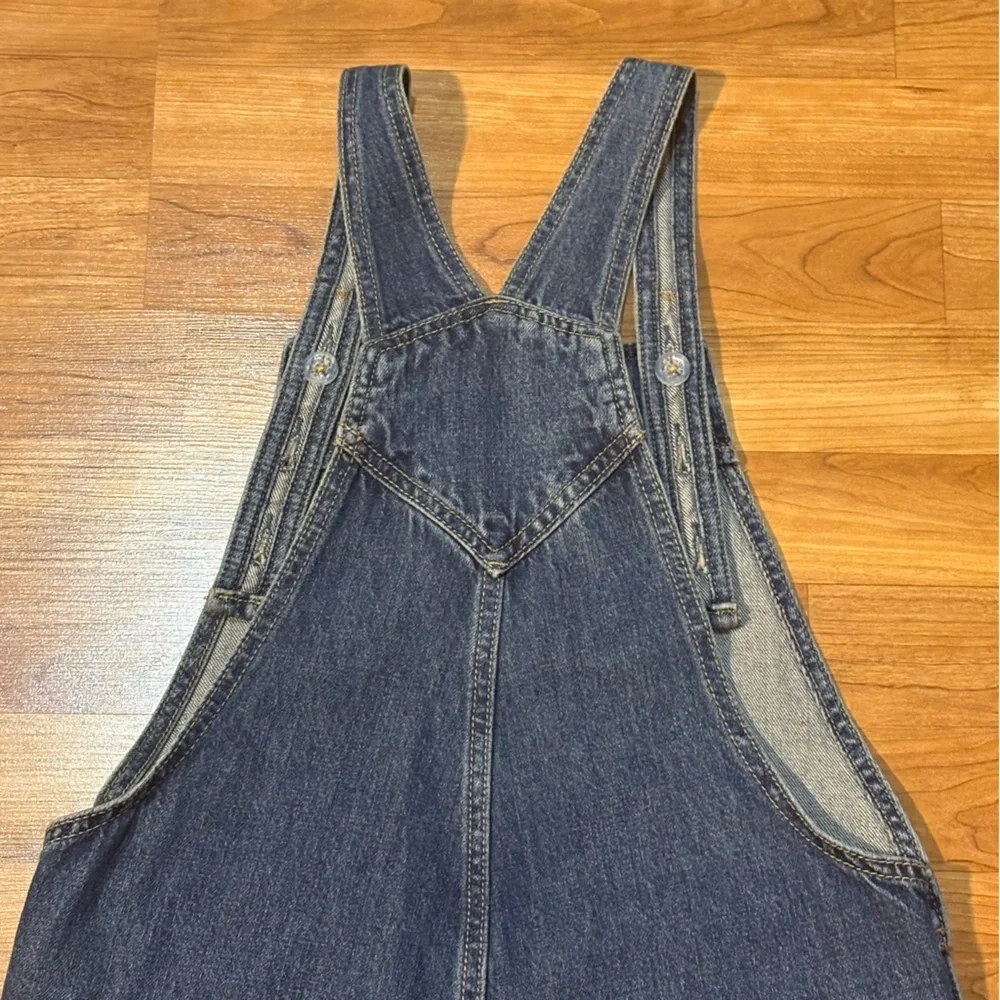 Old Navy Girls' Denim Shortalls Size XL (14-16) Adjustable Straps overall shorts